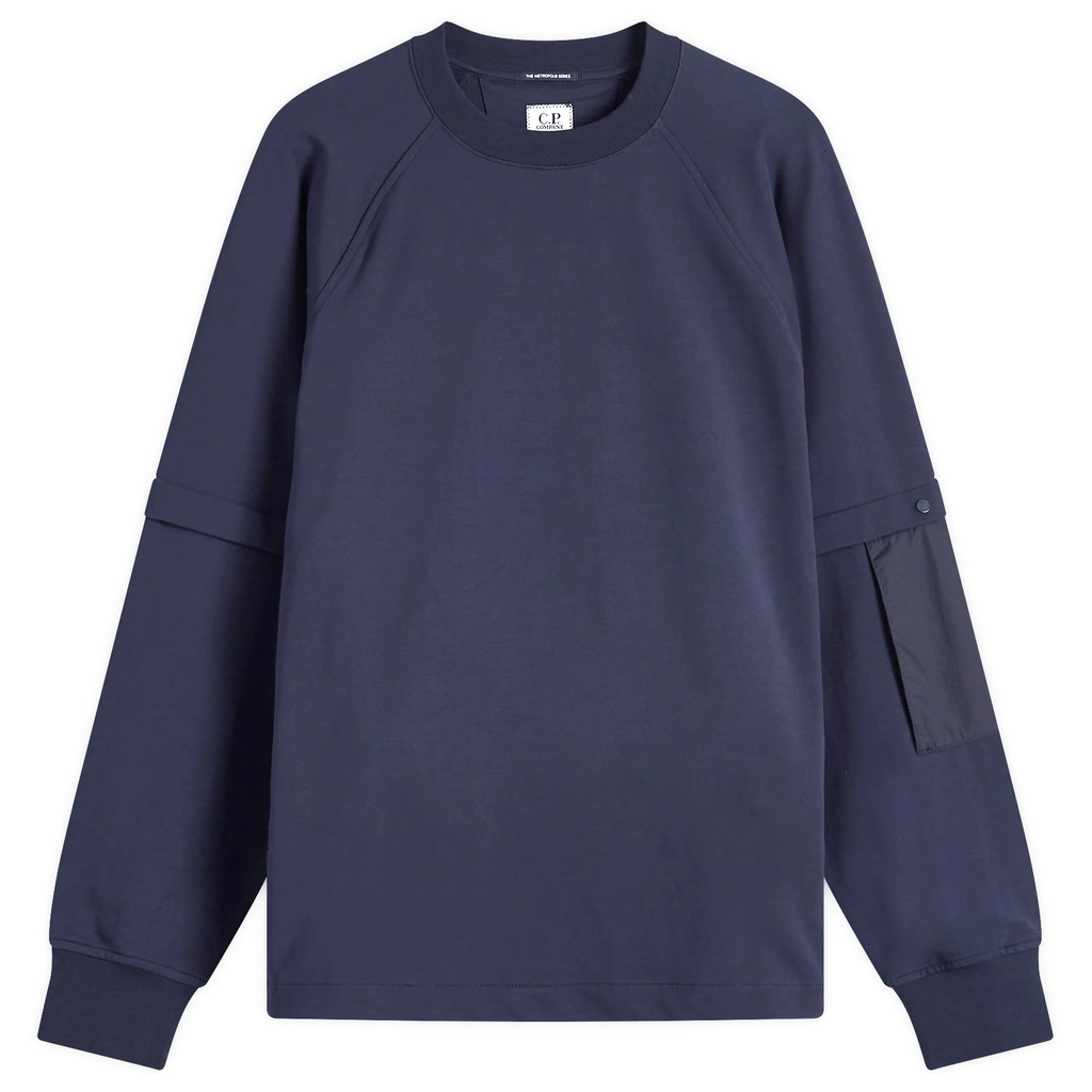 CP Company Men's Metropolis Crew Neck Sweatshirt Sky Captain